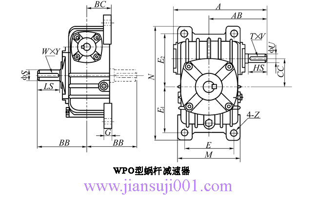 WP、WD型蝸桿減速機(jī)